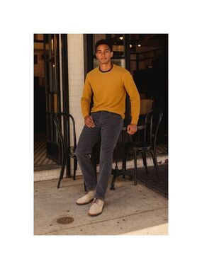 Peter Manning NYC Corduroy Pants Men 30x29 Gray Slim Fit Five Pocket NWT